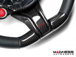 Alfa Romeo Stelvio Steering Wheel Trim - Carbon Fiber - Lower Decal Trim - QV Model - 2020+ models - GTA Alfa Romeo Stelvio Steering Wheel Trim - Carbon Fiber - Lower Decal Trim - QV Model - 2020+ models - GTA